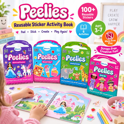 🌈 Reusable Sticker Activity Book — 100+ Stickers for Creative Play