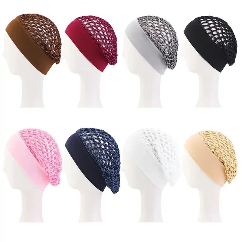 💖Hot 49% OFF🌹🌙 3-Piece Stretchy Wide-Edge Sleeping Cap Set