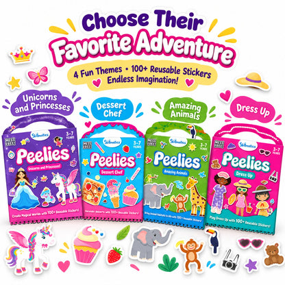 🌈 Reusable Sticker Activity Book — 100+ Stickers for Creative Play