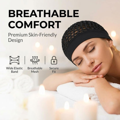 💖Hot 49% OFF🌹🌙 3-Piece Stretchy Wide-Edge Sleeping Cap Set