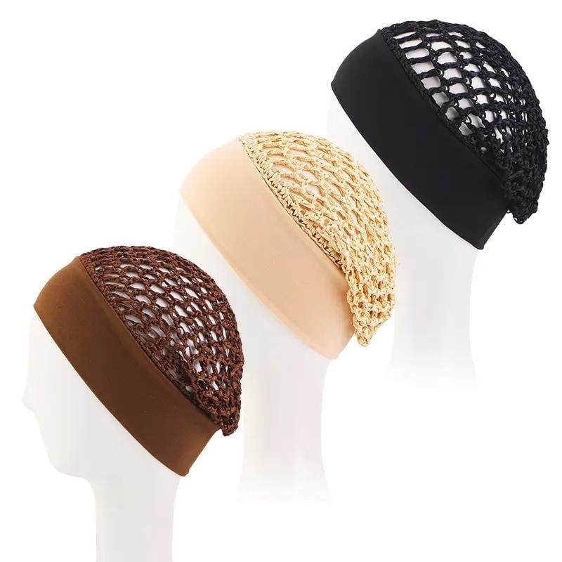 💖Hot 49% OFF🌹🌙 3-Piece Stretchy Wide-Edge Sleeping Cap Set