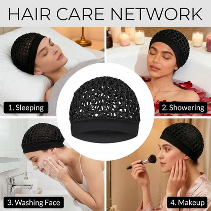 💖Hot 49% OFF🌹🌙 3-Piece Stretchy Wide-Edge Sleeping Cap Set